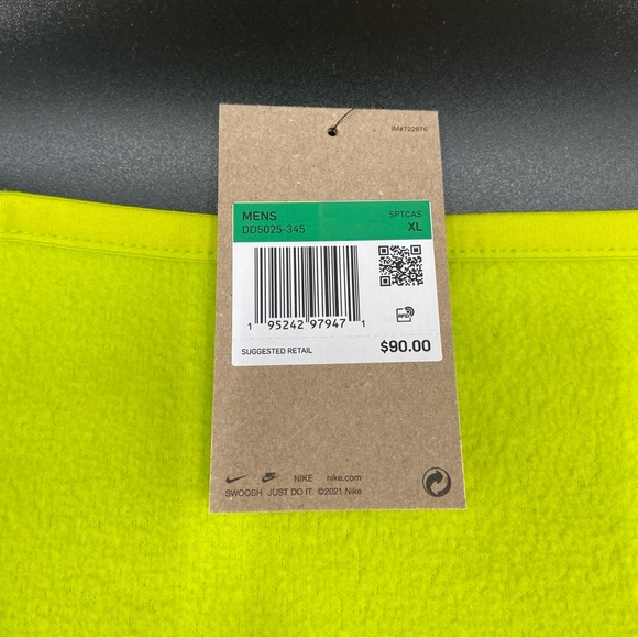 Nike Sportswear High Pile Fleece Sherpa Vest Size XL DD5025-345 Venom Green - Picture 5 of 5